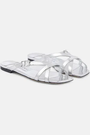 Jimmy Choo Jess metallic leather sandals