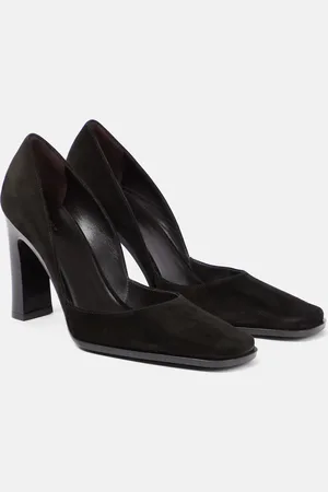 The Row Mae suede pumps