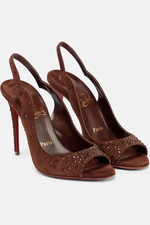 Christian Louboutin Nudes Degrachick suede sandals