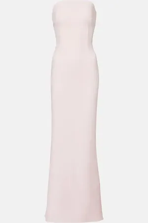 Safiyaa Sofie embellished crepe bustier gown