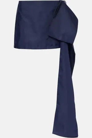 Self-Portrait Draped miniskirt