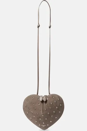 Alaïa Le Cour studded suede shoulder bag