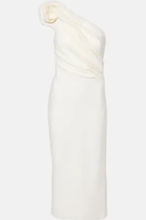 Safiyaa Granalle draped crepe cocktail dress