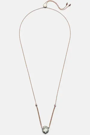 BUCHERER FINE JEWELLERY 18kt rose necklace with prasiolite and diamonds