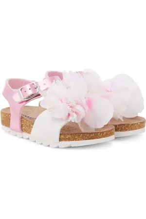 MONNALISA Floral-applique sandals