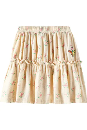 Jelly Mallow Candy Flower ruffled cotton jersey skirt