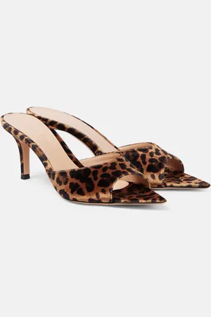 Gianvito Rossi 70 leopard-print velvet mules