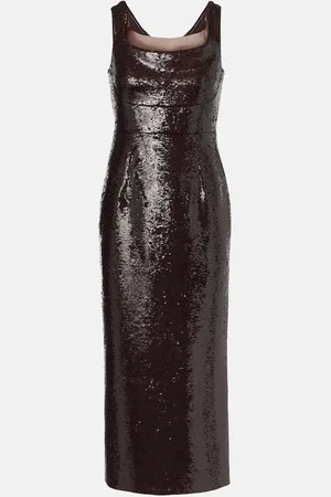 Roland Mouret Sequined off-shoulder cocktail dress