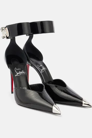 Christian Louboutin Lock Me Up 100 embellished leather pumps
