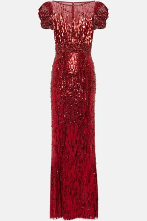 Jenny Packham Sungem sequined gown