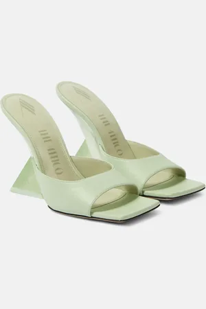 The Attico Cheope leather mules