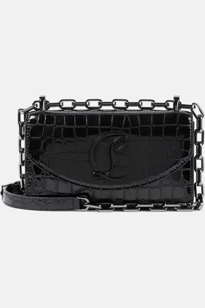 Christian Louboutin Loubi54 croc-effect leather shoulder bag