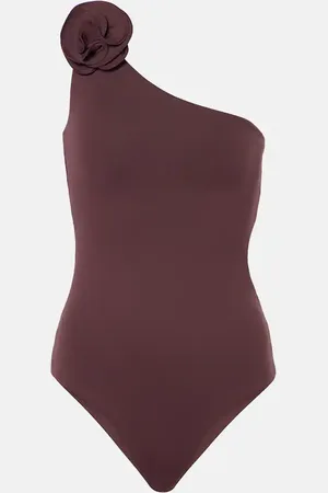MAGDA BUTRYM Floral-applique swimsuit