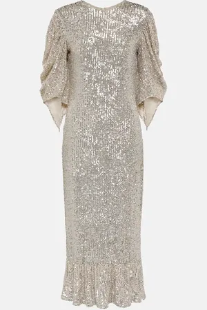 Roberta Einer Drama sequined midi dress