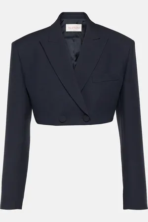 VALENTINO Giacca Crepe Couture cropped blazer
