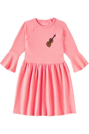 Mini Rodini Violin embroidered dress