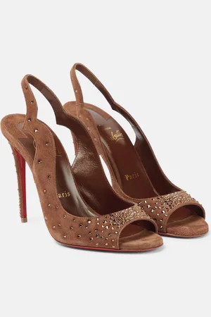 Christian Louboutin Nudes Degrachick suede sandals