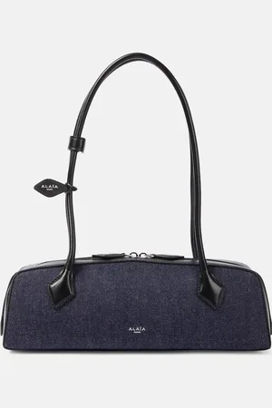 Alaïa Le Teckel Medium denim shoulder bag
