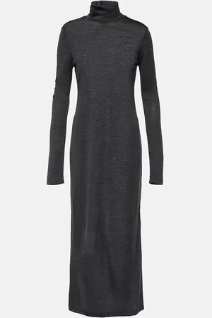 Ralph Lauren Wool-blend turtleneck midi dress