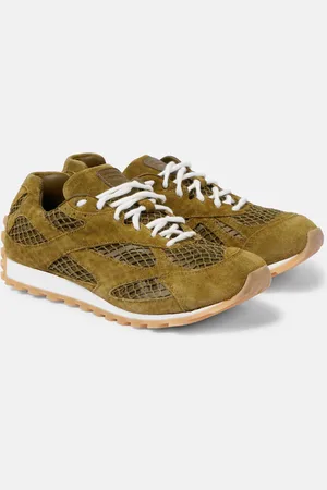Bottega Veneta Orbit suede-trimmed mesh sneakers