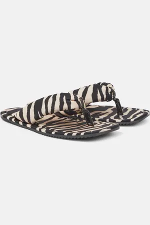 The Attico Indie zebra-print thong sandals