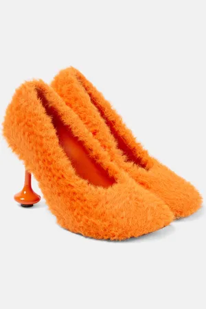 Loewe Toy 90 faux shearling pumps