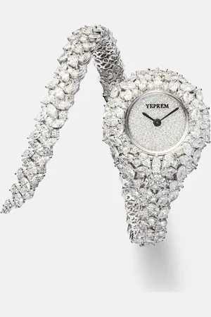 Yeprem Y-Momento 18kt white gold watches with diamonds
