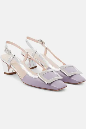 Roger Vivier Belle Vivier leather slingback pumps