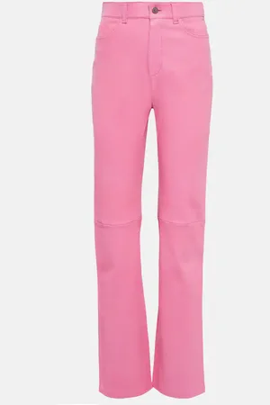 Stouls Terry high-rise straight leather pants