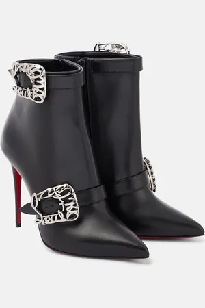 Christian Louboutin Giddylina 100 leather ankle boots