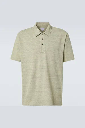 Bottega Veneta Embroidered cotton pique polo shirt