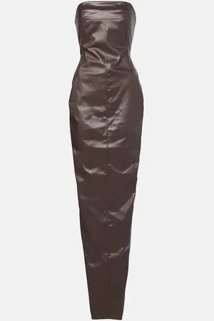 Rick Owens Denim bustier gown