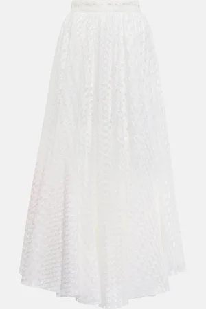 Giambattista Valli Macrame midi skirt