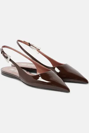 PARIS TEXAS Jessica 10 patent leather slingback flats