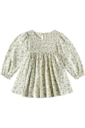 Rylee + Cru Capri floral linen-blend dress