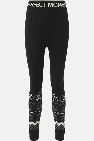 Perfect Moment Nordic intarsia wool leggings