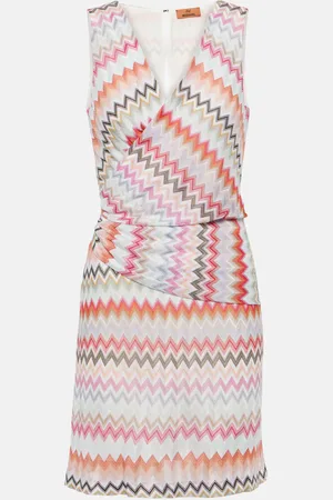 Missoni Zig-Zag printed cotton-blend minidress