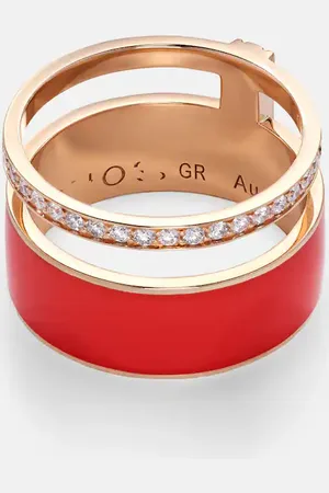 Repossi Berbere Chromatic rose gold ring with diamonds