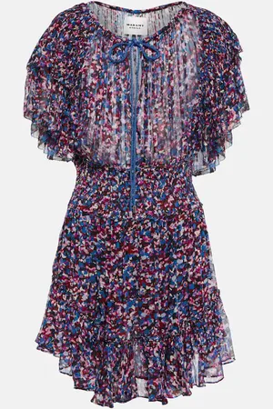 Marant Etoile Florise printed georgette minidress