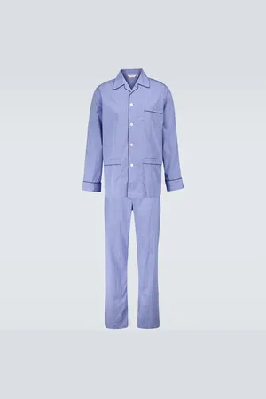 DEREK ROSE Felsted 3 checked cotton pajama set