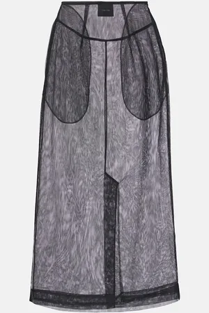 Simone Rocha Sheer tulle pencil skirt