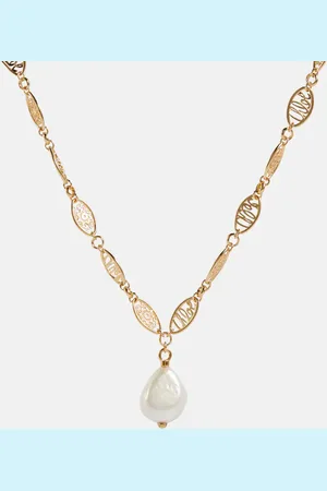 Chloé Darcey Lace baroque pearl necklace