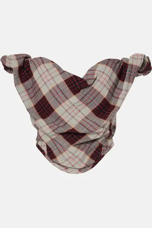 Vivienne Westwood Sunday checked draped corset