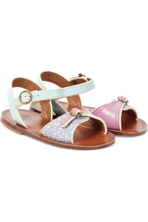 PèPè Glitter leather sandals