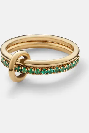 SPINELLI KILCOLLIN Marigold 18kt yellow gold ring with emeralds
