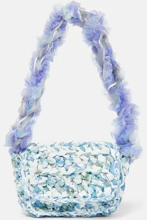 SUSAN FANG Mini crochet lace shoulder bag