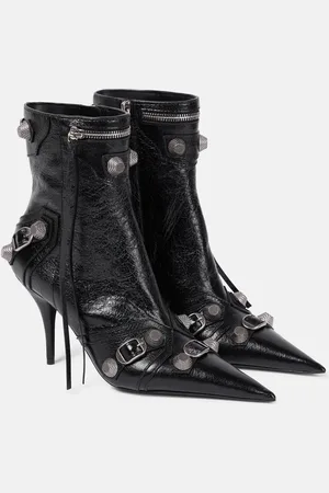 Balenciaga Cagole leather ankle boots