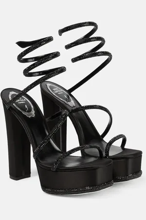 RENE CAOVILLA Cleo embellished platform sandals 130