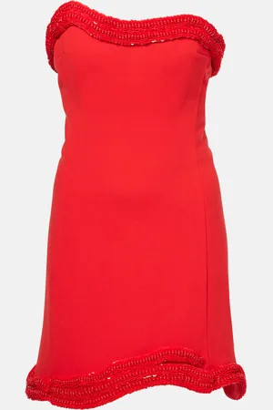 Simkhai Saskia strapless crepe minidress
