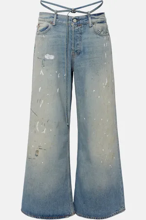 Acne Studios Trafalgar faded low-rise flared jeans